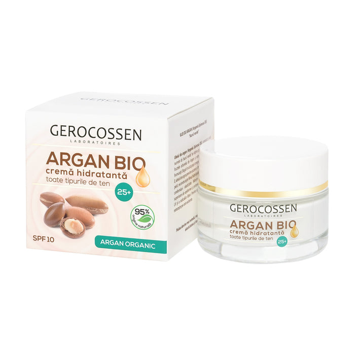 Cremă hidratantă de față Gerocossen Argan Bio 25+, SPF 10, 50 ml