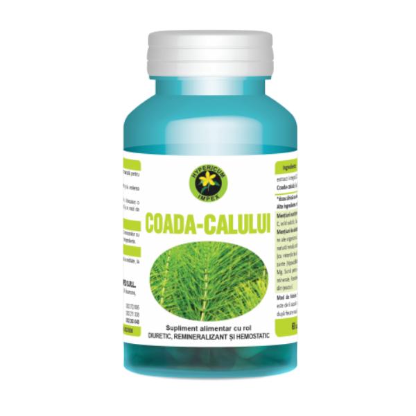 Supliment alimentar Hypericum Plant Coada-calului, cu extract de plante, 60 capsule