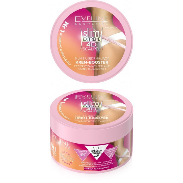 Cremă de corp, Eveline, Slim Extreme 4D Scalpel, 200 ml, anti-celulită