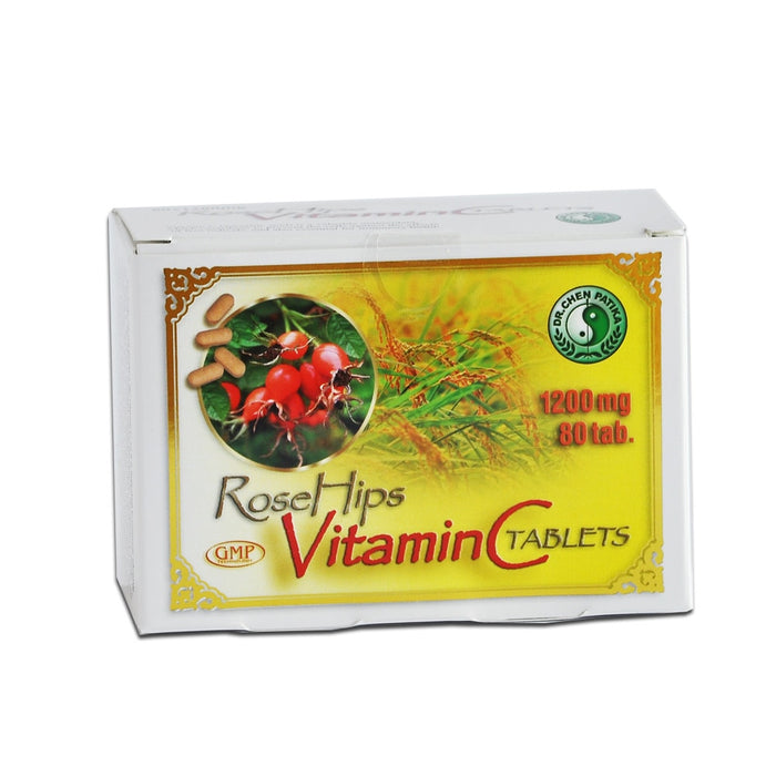 Supliment alimentar Dr. Chen Patika Vitamina C cu extract de măceșe, 80 capsule