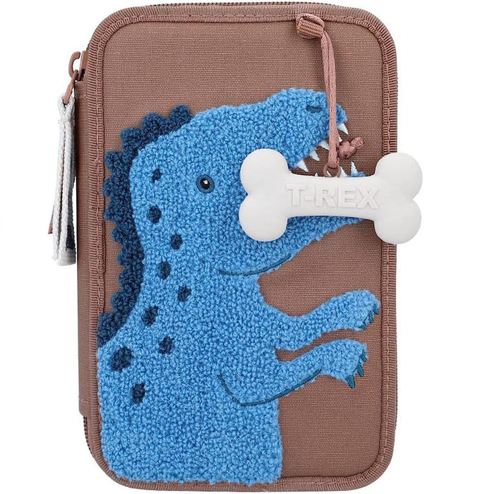 Penar echipat Dino World, Terex, 2 compartimente, format mini