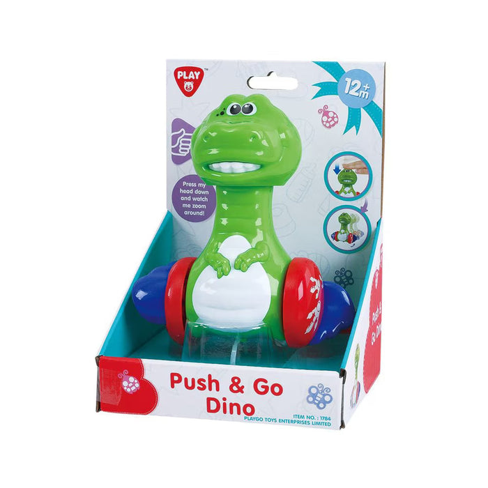 Jucărie dinozaur PlayGo Push & Go Dino, 12+ luni