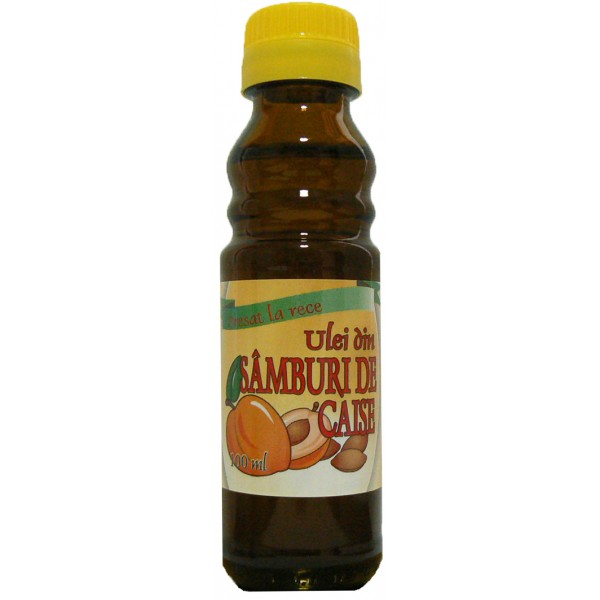Ulei din sâmburi de caise Herbavit, presat la rece, pentru uz intern, 100 ml