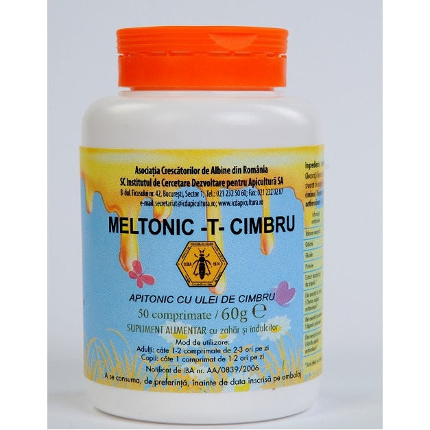 Supliment alimentar Institutul Apicol Melt T Cimbru-Digest, 50 comprimate