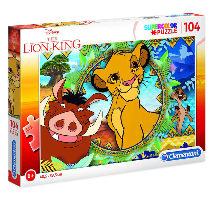 Puzzle Clementoni Disney The Lion King, 104 piese, 6+ ani, 48,5 x 33,5 cm