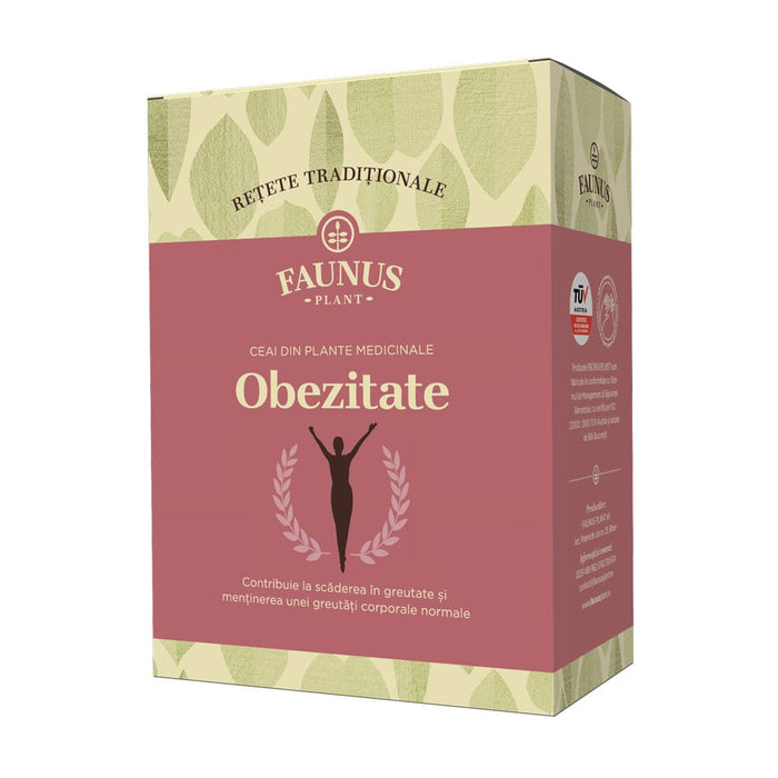 Ceai de plante Faunus Plant Rețete Tradiționale Obezitate, amestec din 14 plante, 180 g