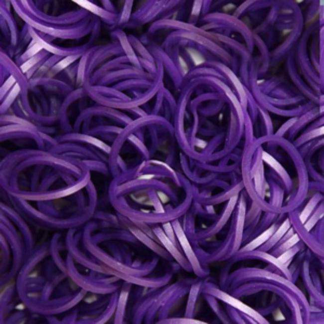 Elastice Rainbow Loom, Mov metalic, 300 buc, pentru brățări