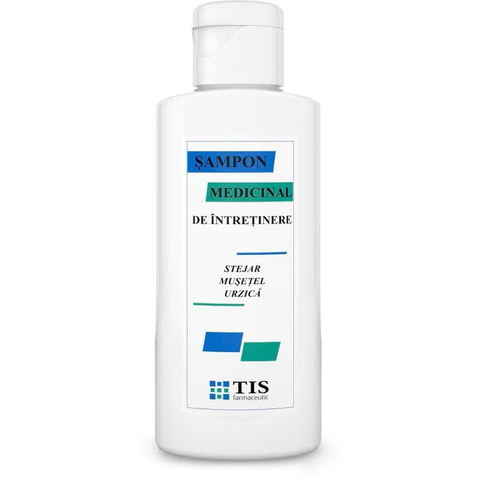 Șampon Tis Farmaceutic medicinal de întreținere, cu stejar, mușețel și urzică, 120 ml