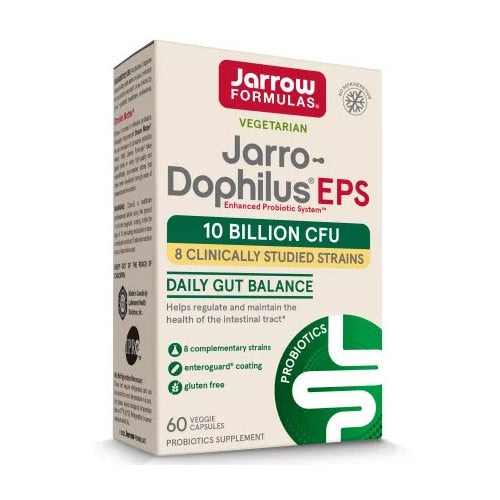 Supliment alimentar probiotic Jarrow Formulas Jarro-Dophilus EPS, 8 tulpini, capsule vegetale, 60 capsule