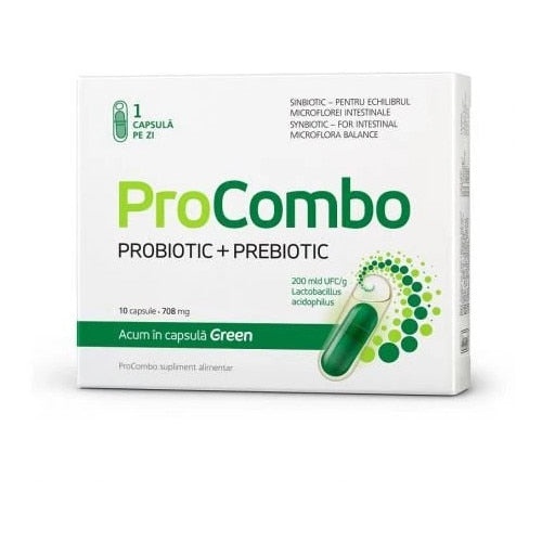 Supliment alimentar Vitaslim ProCombo, probiotic și prebiotic, 10 capsule
