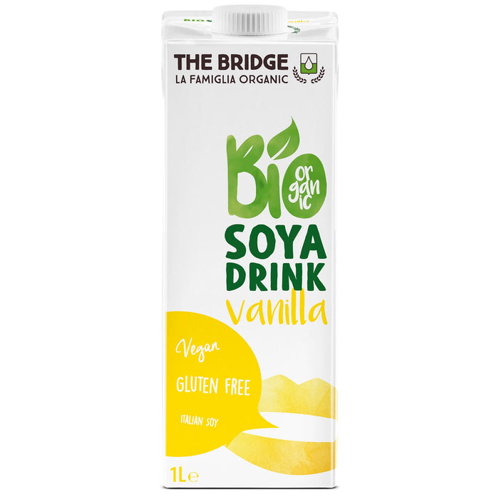 Băutură vegetală The Bridge din soia cu vanilie, ecologică, 1 l