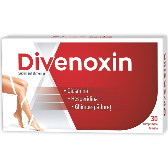 Supliment alimentar Zdrovit Divenoxin cu diosmină, hesperidină și ghimpe-pădureț, 30 comprimate filmate