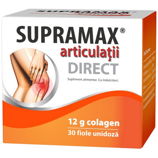 Supliment alimentar Zdrovit Supramax Articulații Direct, 12 g colagen, 30 fiole