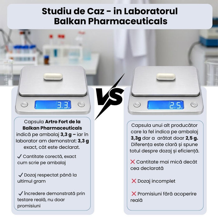 Supliment alimentar Balkan Pharmaceuticals ArtroFort pentru articulații, 120 capsule