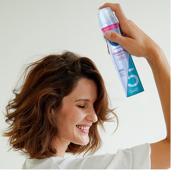 Fixativ Nivea Diamond Volume, fixare nivel 5, 250 ml