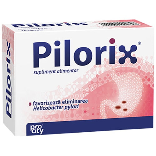 Supliment alimentar Fiterman Pharma Pilorix, 30 capsule