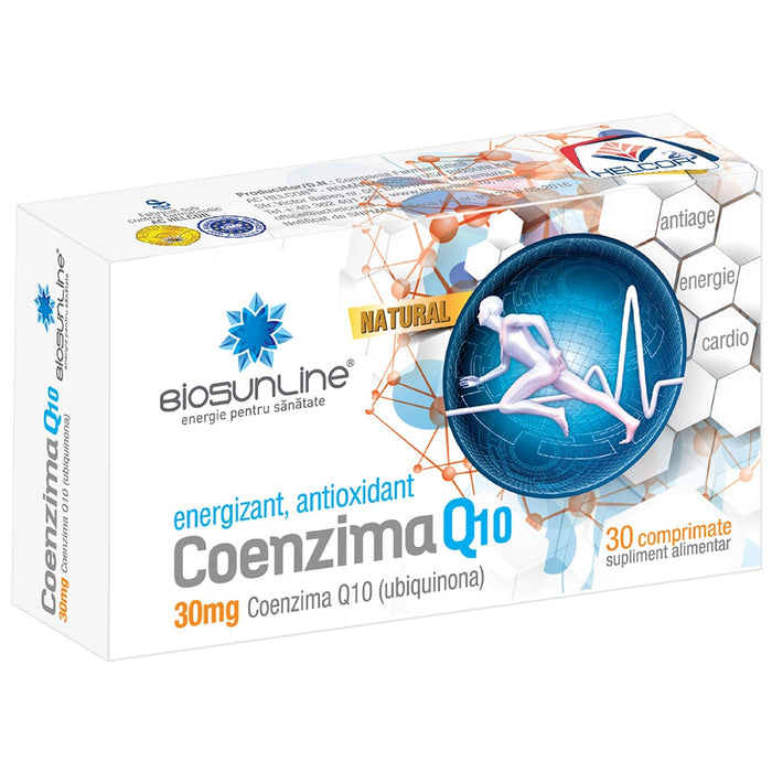 Supliment alimentar BioSunLine Coenzima Q10, 30 mg, 30 comprimate
