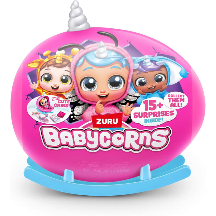 Păpușă Zuru Rainbocorns Babycorns, Bobby Elephant Echo, 15 accesorii, 3+ ani