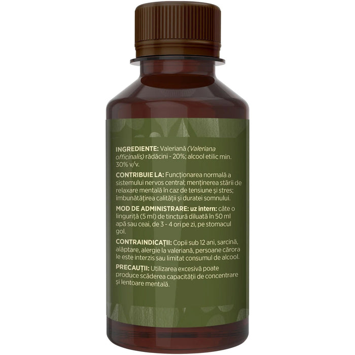 Tinctură de valeriană Faunus Plant, extract hidroalcoolic, 200 ml