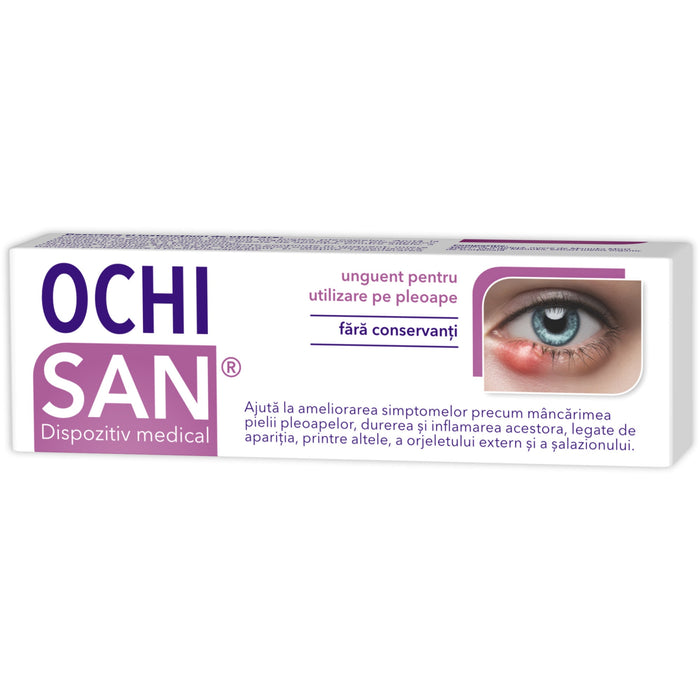 Unguent pentru pleoape Zdrovit OchiSan, fără conservanți, 15 g