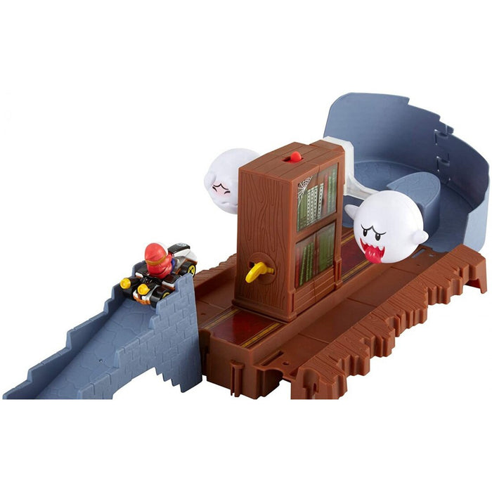 Set de joacă Hot Wheels, Pista Mario Kart, Fantoma Înfricoșătoare