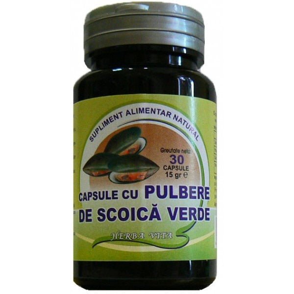 Supliment alimentar Herbalsana Scoică verde, 30 capsule
