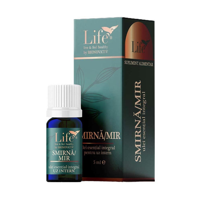 Ulei esențial integral Bionovativ Smirnă/Mir, pentru uz intern, 5 ml