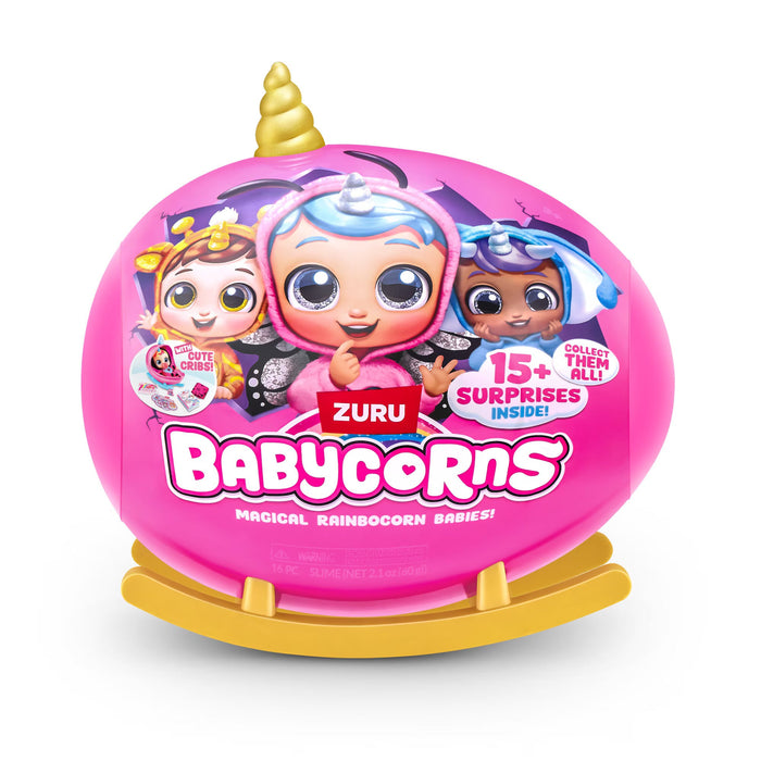 Păpușă Zuru Rainbocorns Babycorns Surpriză, 15 accesorii, diverse modele