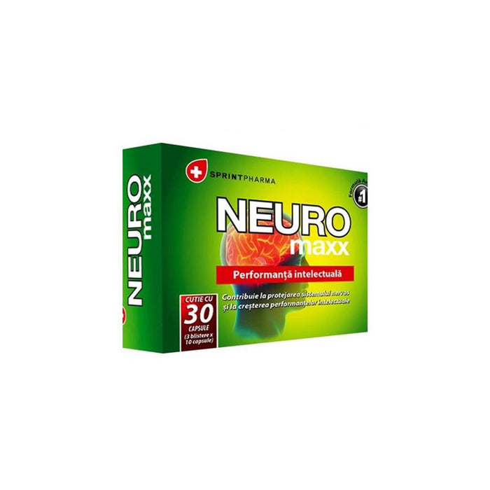 Supliment alimentar Sprint Pharma Neuro Maxx, cu vitamine B și extracte de plante, 30 capsule