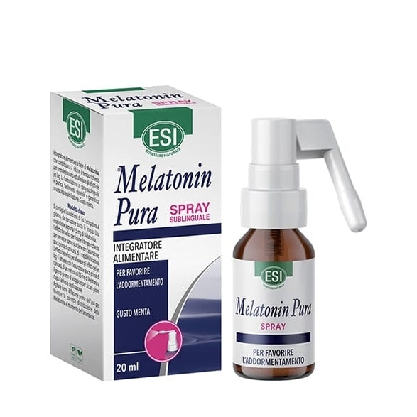 Supliment alimentar ESI Melatonina pura spray, cu aromă de mentă, 20 ml