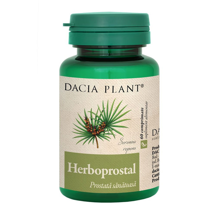 Supliment alimentar Dacia Plant Herboprostal, cu palmier-pitic și urzică, 120 comprimate (2 x 60)