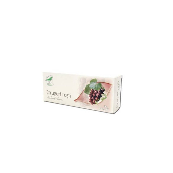 Supliment alimentar Pro-Natura Struguri roșii, 30 capsule
