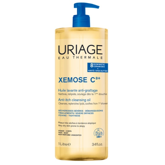 Ulei de duș, Uriage Xémose, 1 l, pentru piele uscată