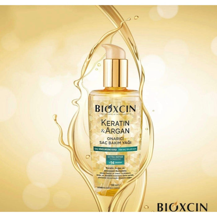 Ulei reparator pentru păr Bioxcin Keratin & Argan, 150 ml