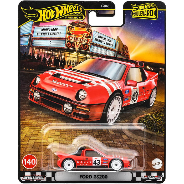 Mașinuță Mattel Hot Wheels Boulevard, Ford RS200, scara 1:64