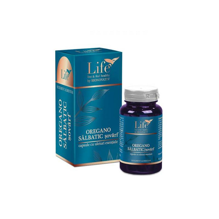 Supliment alimentar Bionovativ Oregano sălbatic cu ulei esențial, 30 capsule