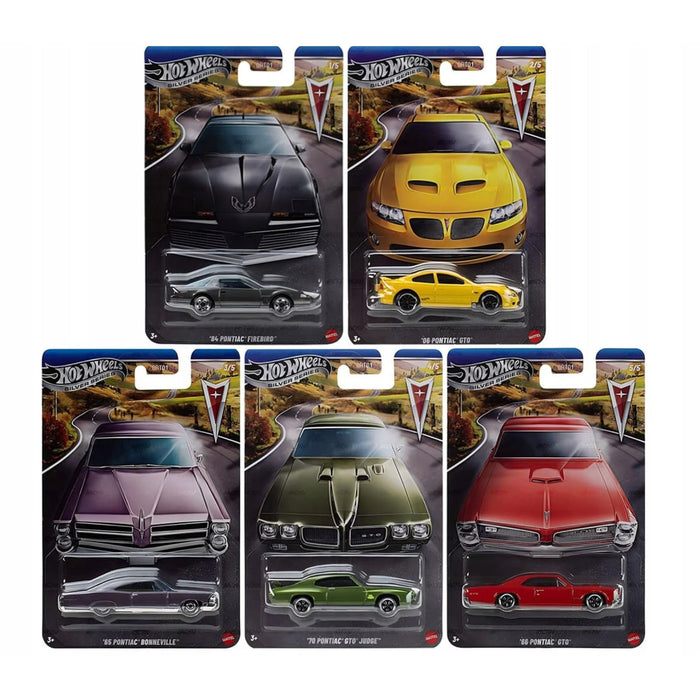 Mașinuță Mattel Hot Wheels Silver Series Pontiac, diverse modele, scara 1:64