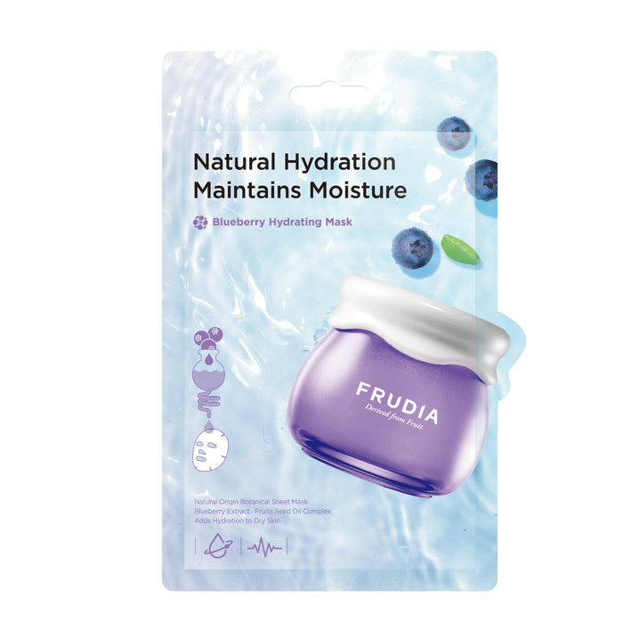 Mască facială hidratantă Frudia Blueberry Hydrating Mask, cu extract de afine, 20 ml