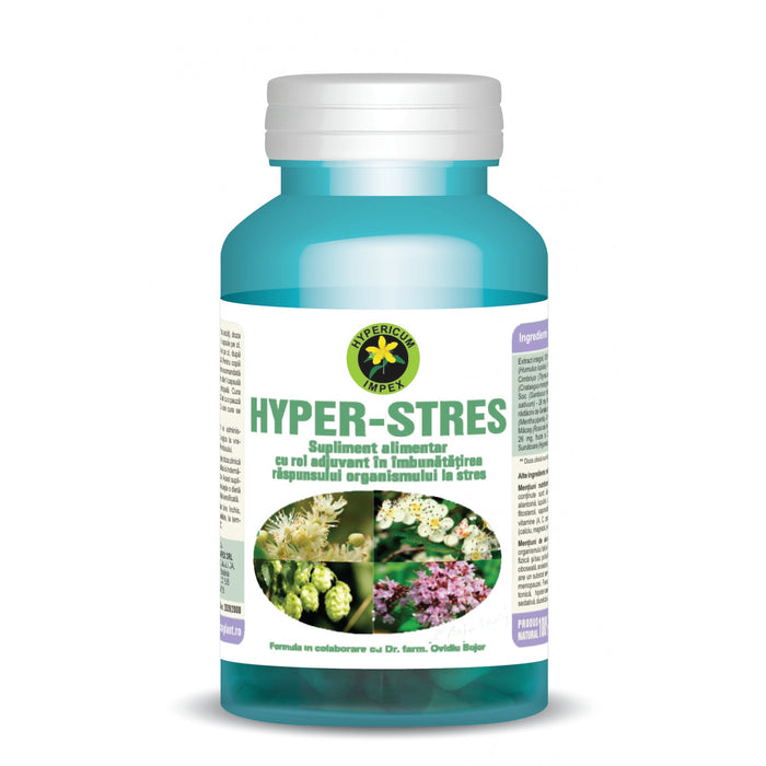 Supliment alimentar Hypericum Plant Hyper Stres, 60 capsule