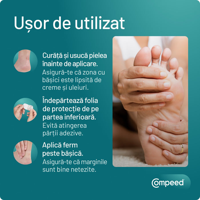 Plasturi pentru bășici Compeed Mix, 3 formate, 5 bucăți
