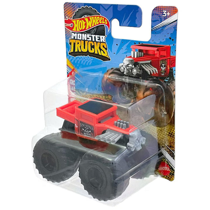 Mașinuță Monster Truck Mattel Hot Wheels, Bone Shaker Red, scara 1:70, 3+ ani