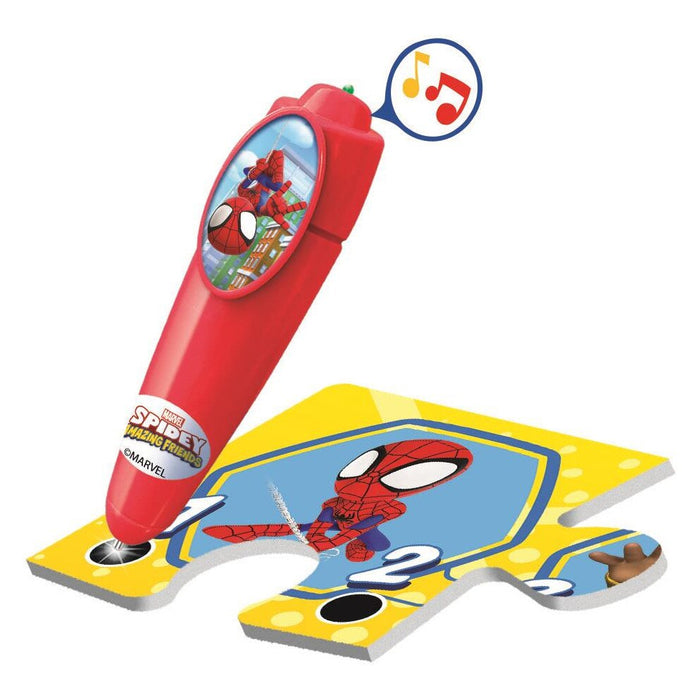 Puzzle de podea interactiv Clementoni Spider-Man, 24 piese, 4+ ani
