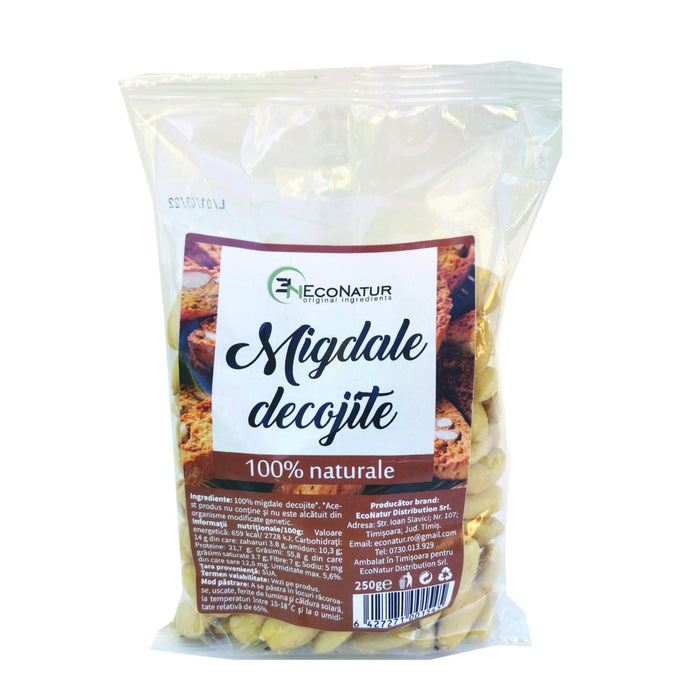 Migdale decojite Econatur, crude, 250 g