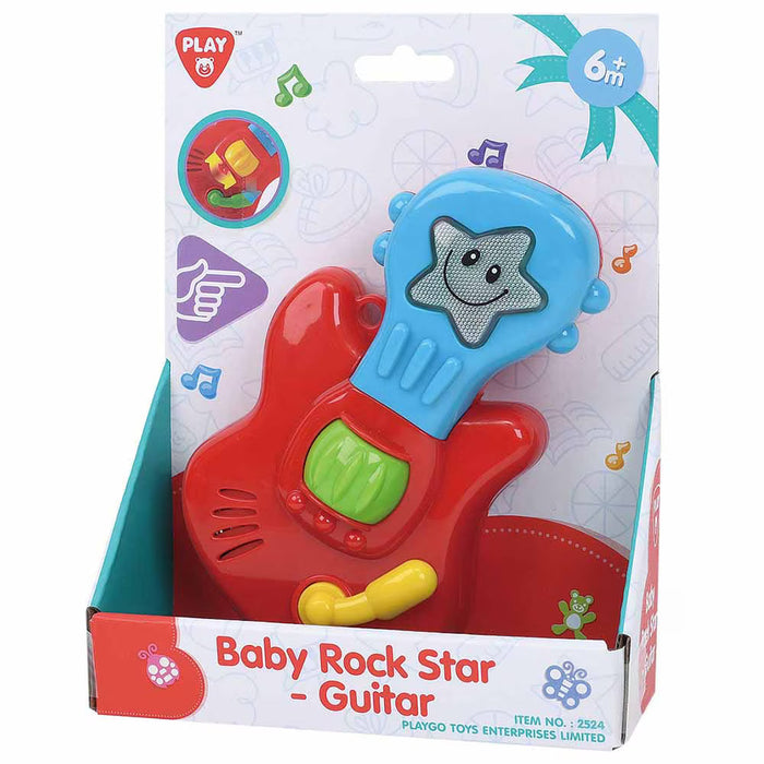 Chitară de jucărie PlayGo Baby Rock Star, 6+ luni