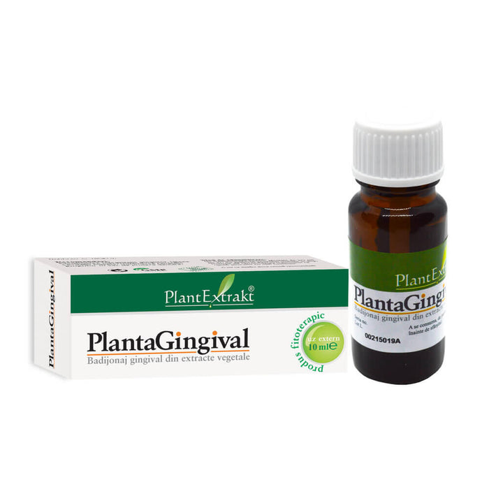 Soluție pentru îngrijirea gingiilor PlantExtrakt PlantaGingival, cu extracte vegetale, 10 ml