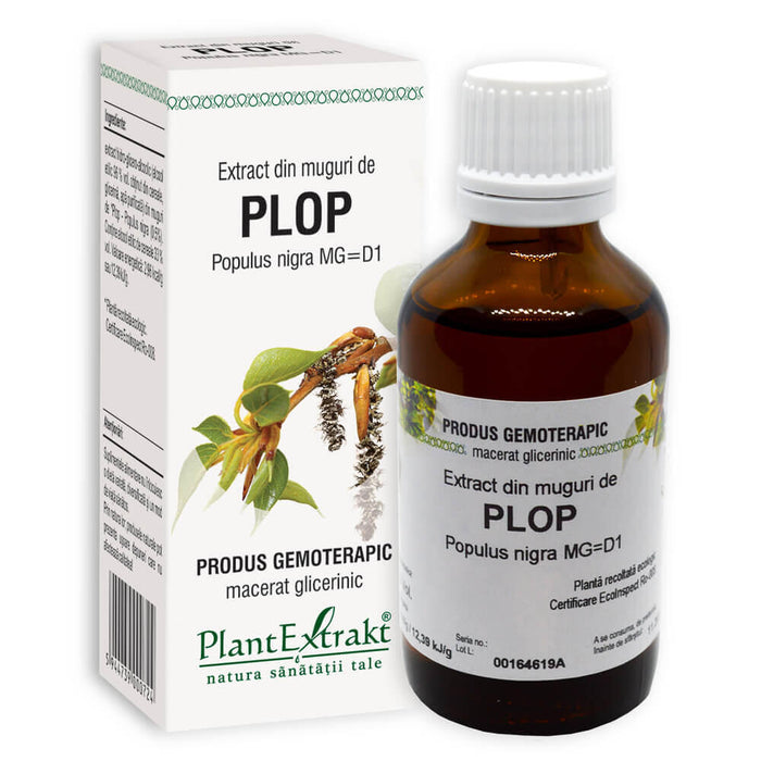 Extract din muguri de plop PlantExtrakt, macerat glicerinic, 50 ml