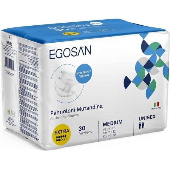 Scutece pentru incontinență Egosan Extra, mărimea M, 7 picături, 30 bucăți