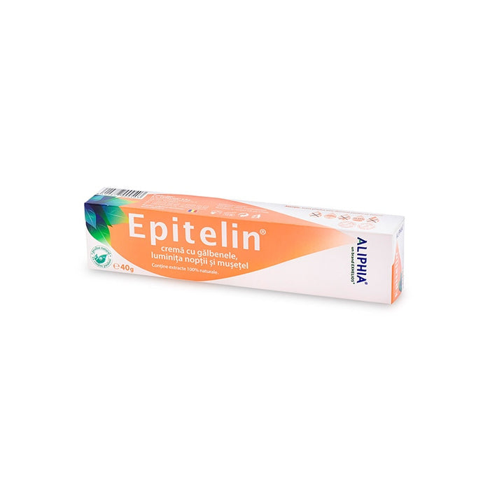 Cremă cosmetică Aliphia Epitelin, cu gălbenele, luminița nopții și mușețel, 40 g
