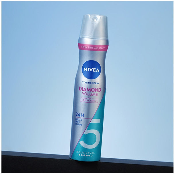 Fixativ Nivea Diamond Volume, fixare nivel 5, 250 ml