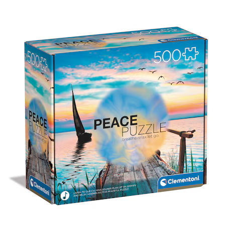 Puzzle Clementoni Peace Puzzle, Peaceful Wind, 500 piese